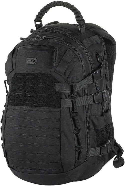 M-Tac Military Backpack for Men and Women - Large 25L Hiking MOLLE Backpack for Travel and Survival - Black Rucksack - Hiking (new)