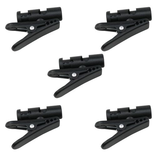 Haidong Clips for Earphone Wire Headphone Clip Rotate Earphone Cable Clothing Clip Compatible with No. 2，No. 4mm Cable Suitable for Mobile Phone headsets, intercom headsets, etc. -5PCS