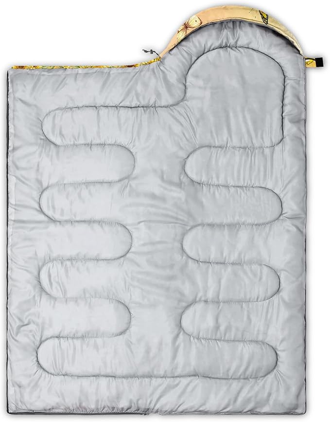 BSNTHO Sunflower Axolotl Printed Camping Sleeping Bag,3 Season Warm & Cool Weather,Lightweight,Waterproof Sleeping Bag for Adults & Kids,Traveling,and Outdoors,Camping Gear Equipment,31x90inch