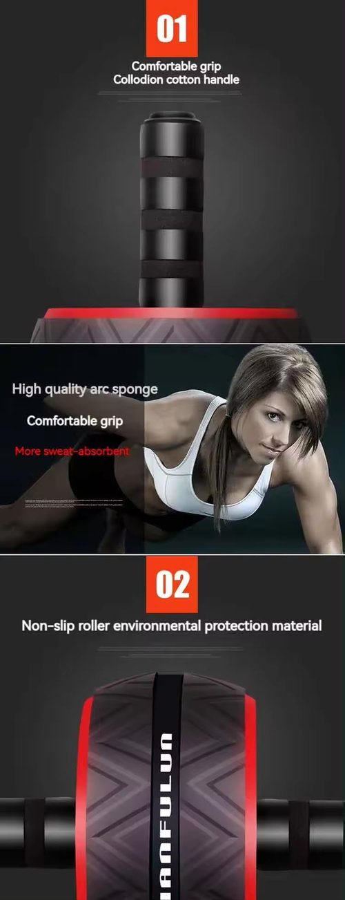 Ab Roller Wheel for Core & Abdominal Workout – Fitness Equipment for Men & Women, Home Gym Exercise Wheel with Knee Pad – Strength Training Gear for Abs & Core