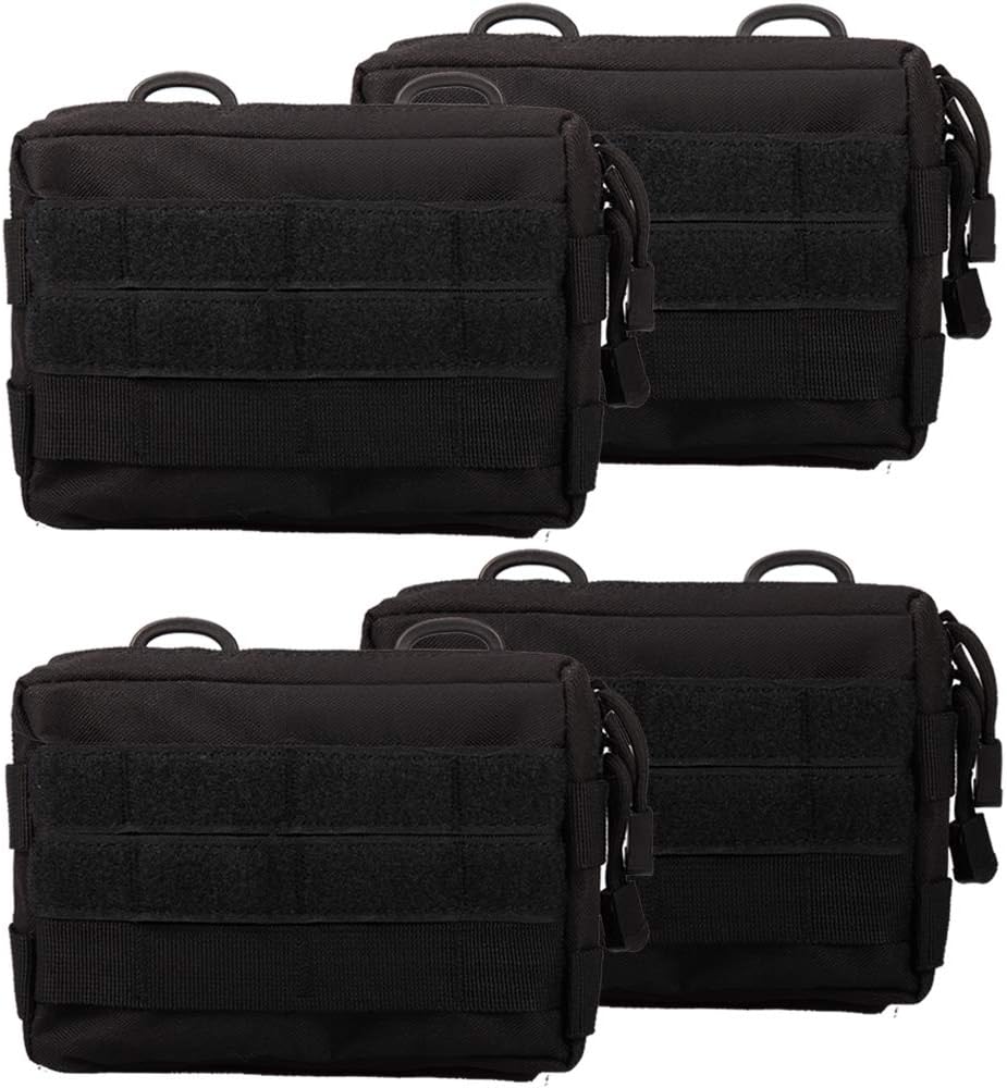MOLLE Pouches - 2 Pack Tactical Compact Water-Resistant Utility Gadget Gear EDC Pouch