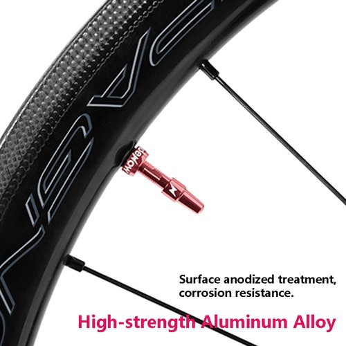 Ridenow Tubeless Valves - 45mm/65mm/85mm Presta Valve Stem for Mountain, Road, and Off-Road Bikes -Black