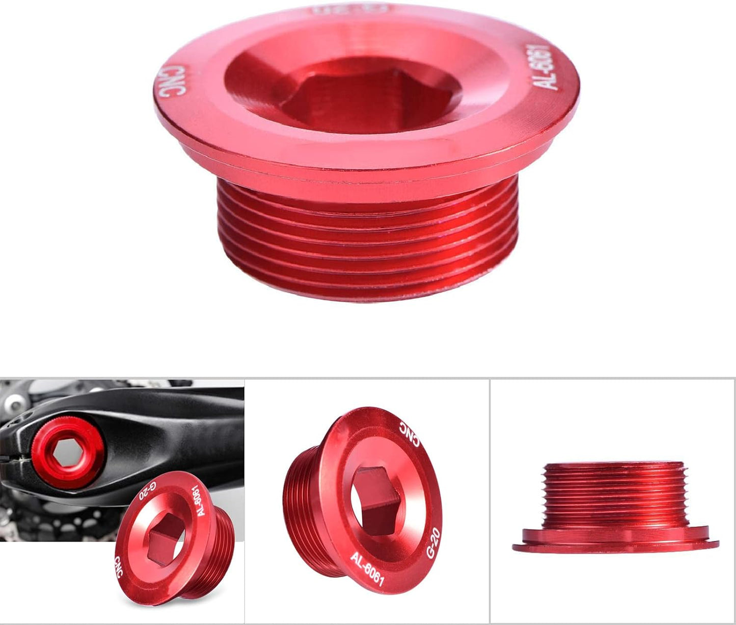 Tbest GUB Aluminum Alloy Bike Cranket Crank Fixing Bolt Chainwheel Screws