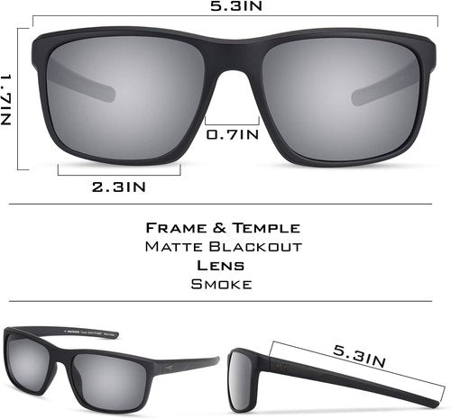 KastKing Toccoa Polarized Sport Sunglasses for Men and Women,Ideal for Driving Fishing Cycling and Running,UV Protection