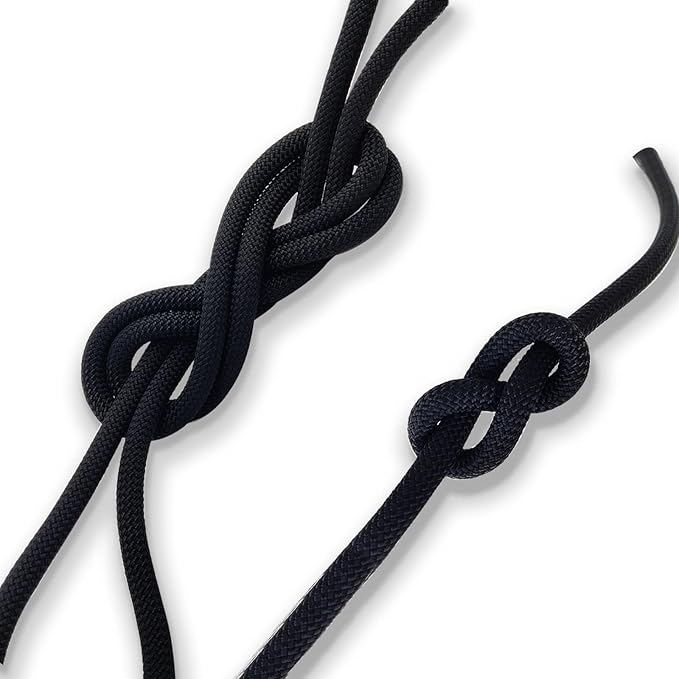 Ritafc Climbe Static Rope UIAA Rappelling Rope 11mm 200FT Static Line Nylon Kern Mantle Rope for Mountain Tree Climbe, Hauling, Rescue Equipment