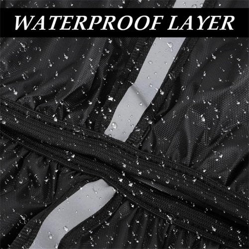 Bicycle Basket Waterproof Cover, Electric Motorcycle Basket Inner Lining Protective Cover, Outdoor Backpack rain Cover with Reflective Strip 2PCS