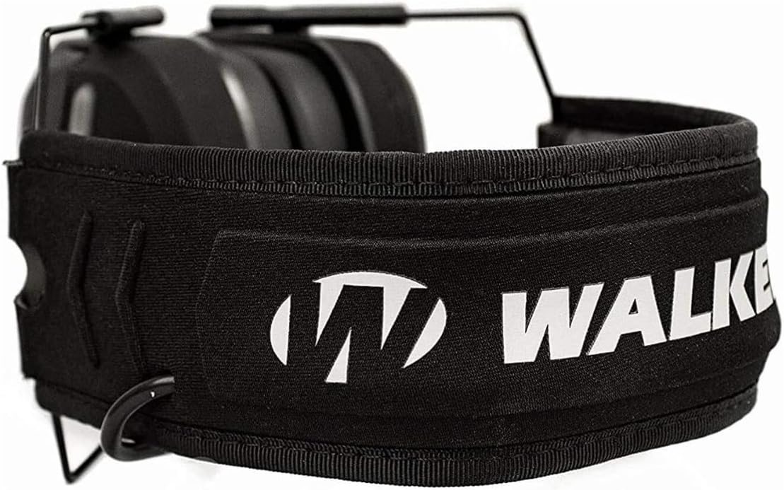 WALKER'S Razor Electronic Quad 4 Mics 23dB NRR Hearing Protection Sound Enhancing Hunting Shooting Earmuffs ,2 AAA Batteries
