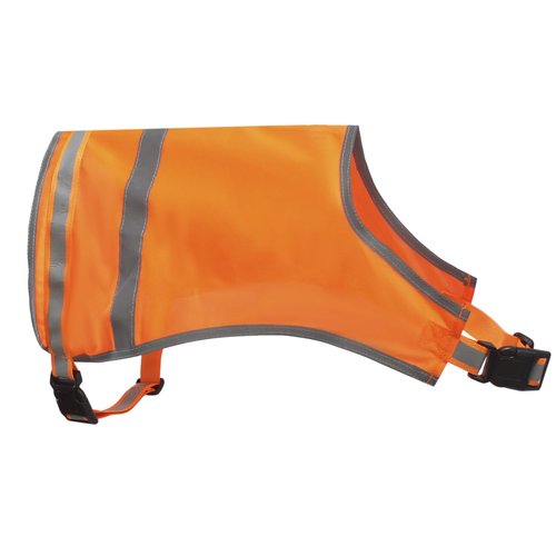 Dog Reflective Safety Vest High Visibility with Buckle for Walking Running Hiking to Keep Dogs Visible Safe from Cars and Hunting Accidents Orange Medium