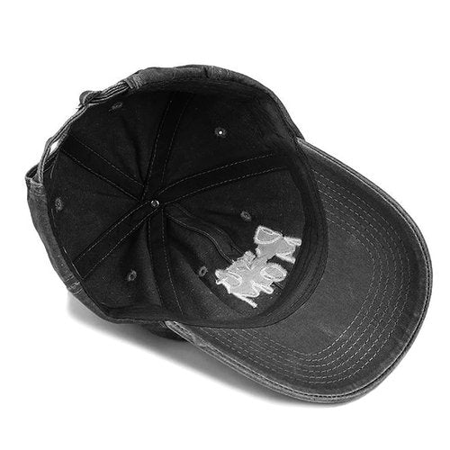 Dog Mom Hat Black Baseball Cap for Women Adjustable Vintage Washed Cotton Distressed Baseball Snapback Caps