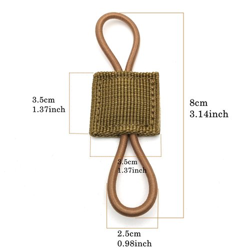 20 Pieces Molle Accessories Tactical Binding Retainer Gear Holder Clip Molle Webbing Binding Ribbon Elastic Buckle Multipurpose for Fixed Tactical Gear,Tactical Backpack Vest Attachments （khaki）