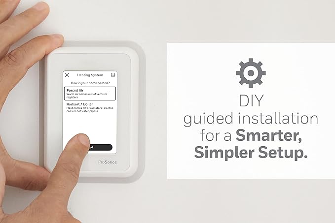 Honeywell Home T9 WiFi Smart Thermostat with 1 Smart Room Sensor, Touchscreen Display