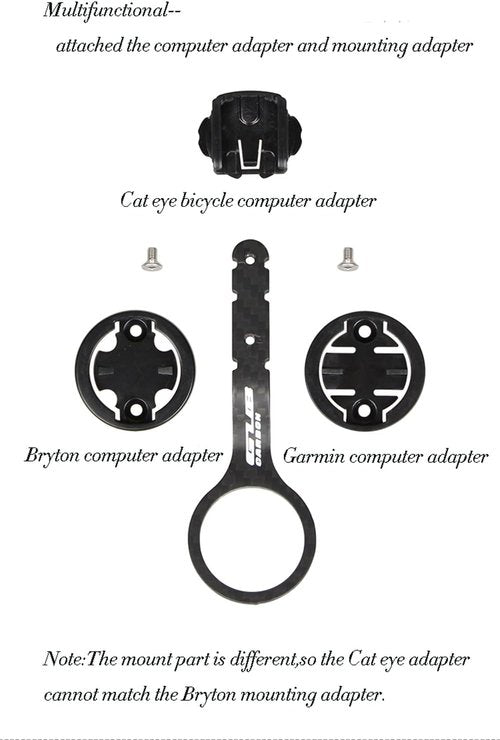 GUB Carbon Cycle Computer Holder Bike Stopwatch Hold for Garmin CATEYE for iGPSPORT Table Bracket Road Bicycle Computer Mount