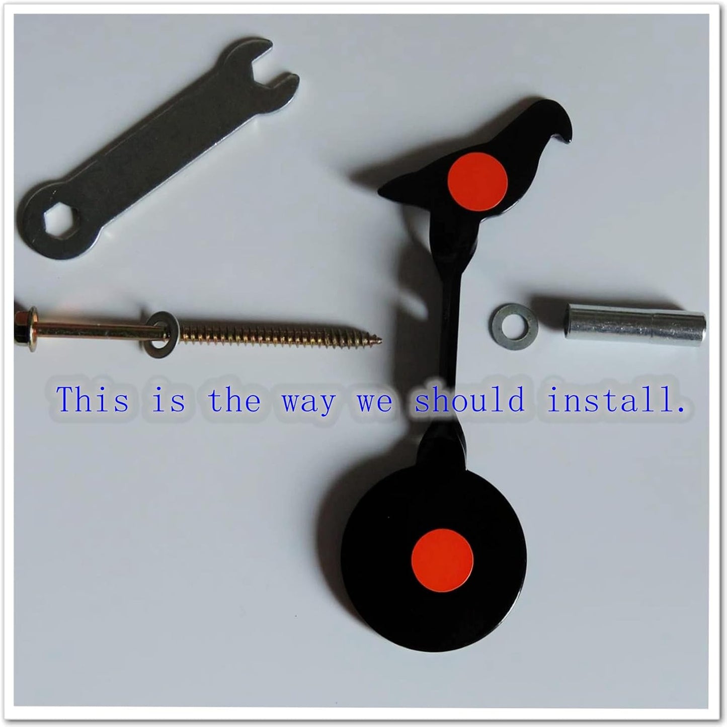 Small/Big Spinner Air Gun Target - Screwed-Type Steel Plinking for Bird Bear BB Gun and Slingshot