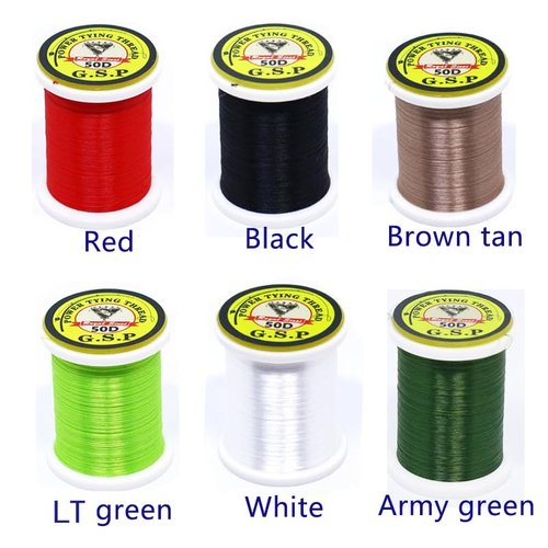 Fly Tying Thread 6 Colors 50D GSP High Tensile 12/0 Tying Thread Fly Tying Materials