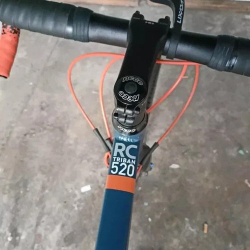 DJC Headsets Semi-Integrated Threadless 1-1/8" for ZS41/41.4/41.5/41.8mm 28.6/30 for Giant OCR TCR Triban RC520 RC500 Road Bike Bearing Headset (Midium Cup)