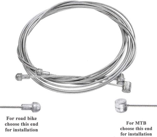 2pc Universal Bike Brake Cable Housing Kit Set Bicycle Brake Cable Replacement Kit for Moutain Road Bike Cycling Repairing