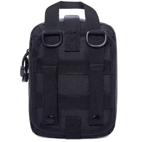 Tactical MOLLE Medical Pouch, Rip-Away EMT First Aid Pouch IFAK Trauma Kit Everyday Carry Survival Bag (Black)