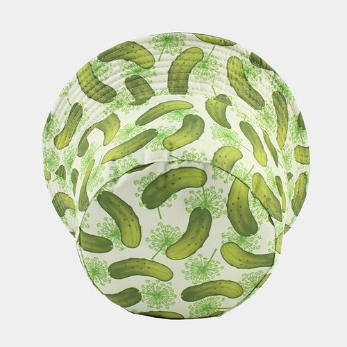 Quanhaigou Unisex Sun Hats, Fashion Beach Bucket Hat for Men Women,Summer Outdoor Boy's Girls Boonie Cap Breathable Packable (Cucumber)