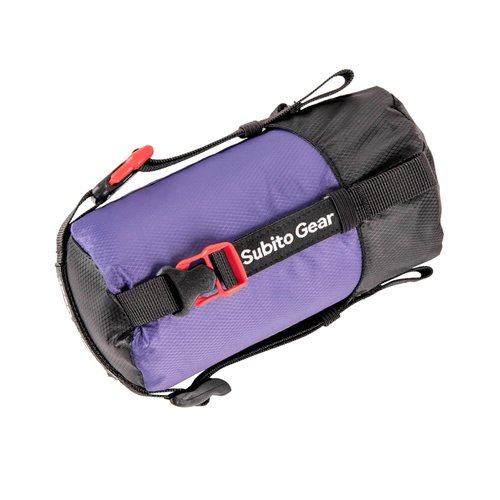 Ultra-light Compression Stuff Sack, 70D Nylon Sleeping Bag Stuff Sack 1L/5L/7L/17L/25L Compression Bag Space Saving Gear for Camping Hiking Backpacking (Purple 1~2L)