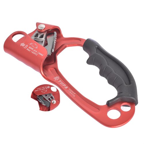 TJHSM Hand Ascender Climbing Equipment Climber (Right Hand+Red) High Strength Aluminum Alloy Climbing Ascender for Rock Climbing Tree Arborist Mountaineering