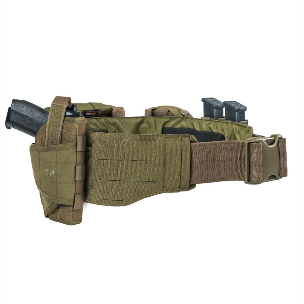 Tasmanian Tiger Warrior Belt LC, Tactical Utility Belt, Laser Cut MOLLE System, Hook-and-Loop Attachment