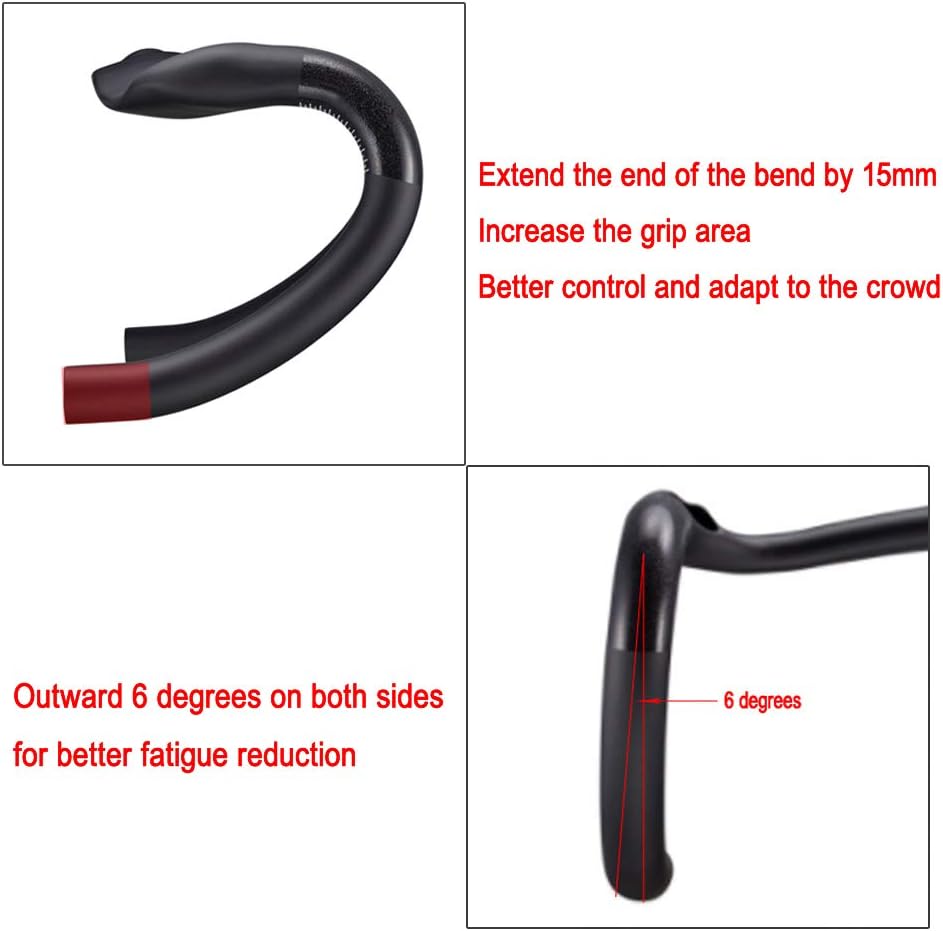 Road Handlebars Aero Handlebars for Road Bike Bars bike components & parts 31.8 Drop handlebars Carbon rxl sl carbon handle drop bar Handle Bar 440mm UD Matte Bicycle Handlebar