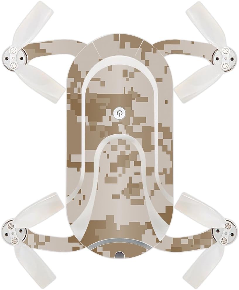 MightySkins Skin Compatible with ZEROTECH Dobby Pocket Drone – Conceal Snow | Protective, Durable, and Unique Vinyl Decal wrap Cover | Easy to Apply, Remove, and Change Styles | Made in The USA