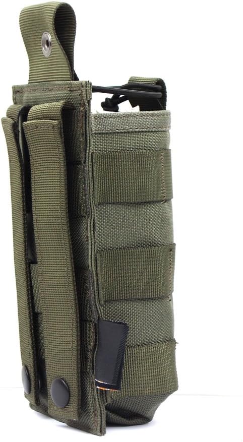 Tactical Radio Pouch - 1000D Tactical Molle Two Way Radios Holder Case for Walkie Talkies