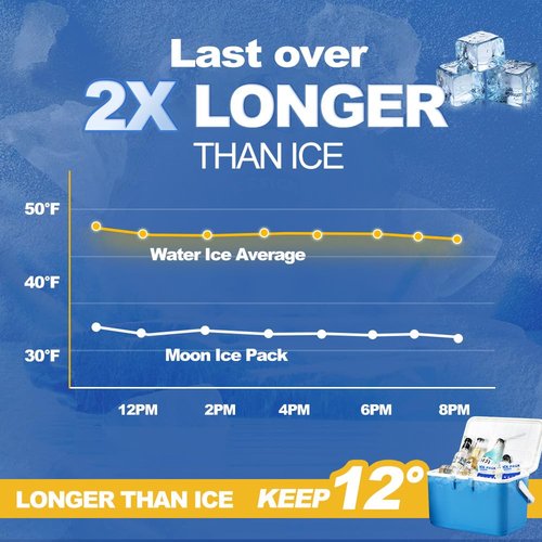 Blue Ice Packs for Coolers, Shipping and Lunch Box, Slim Size Long-Lasting Reusable Ice Pack, Cold Gel Freezer Packs for Camping, Beach, Fishing, Shipping Food (4" X 4" 24pcs)