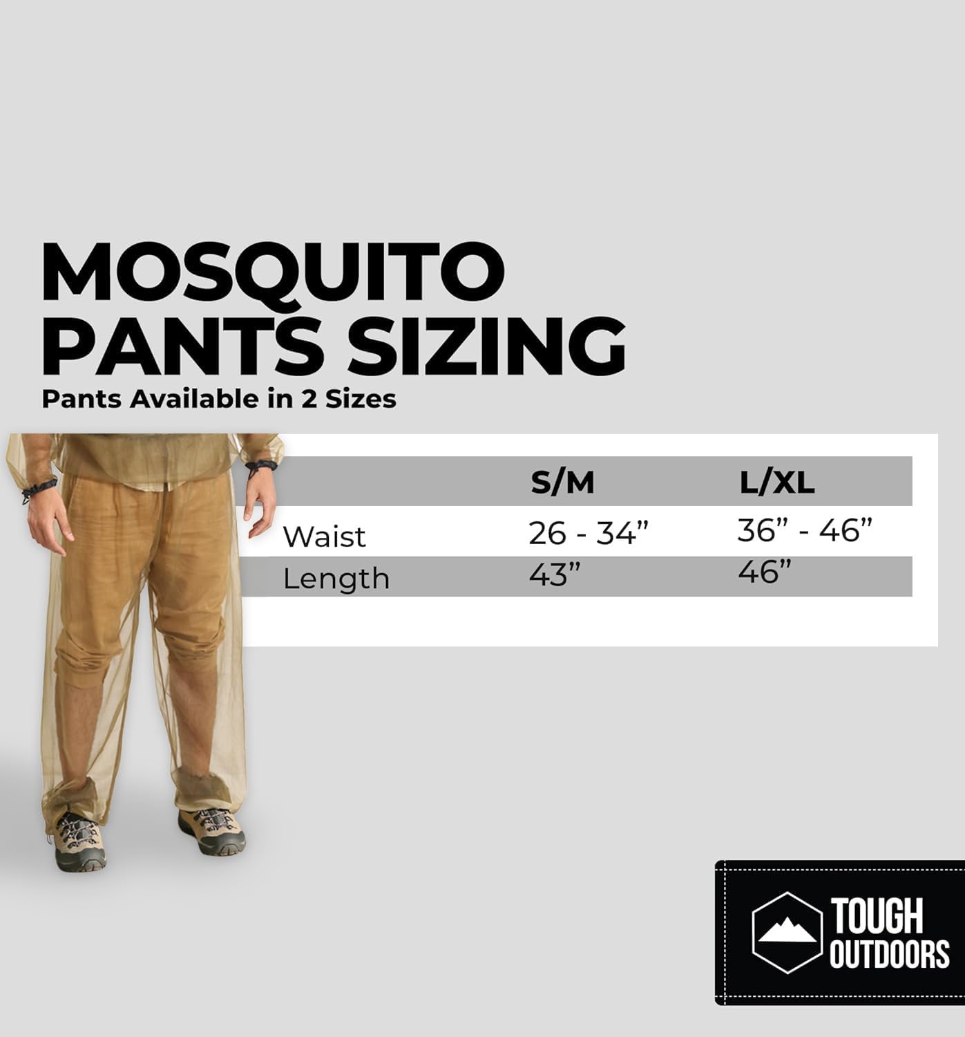 Tough Outfitters Mosquito Suit Jacket & Pants - Mosquito Repellent Clothing for Men & Women - Insect, Bug Proof Net Mesh Suit for Gardening & Outdoor - from Flies, Tick, Gnats - Large