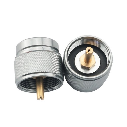YHXiXi 2PCS Camping Stove Adapter Propane Small Tank Input Valve Output Cylinder LPG Canister Adapter Valve Output Cylinder LPG Canister Adapter