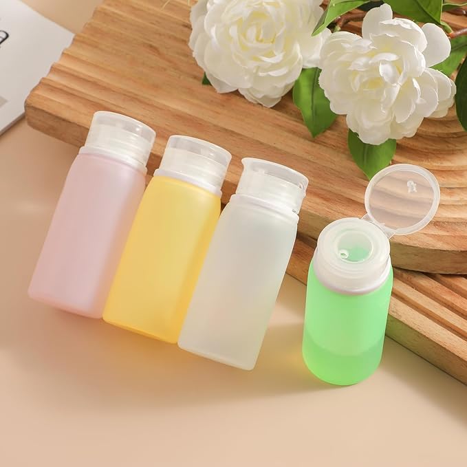 Muslish 21 Pack Leak Proof Silicone Travel Bottles Set, TSA Approved Containers for Toiletries, Travel Size Accessories and Shampoo Conditioner Bottles with Toiletry Bag (BPA Free)