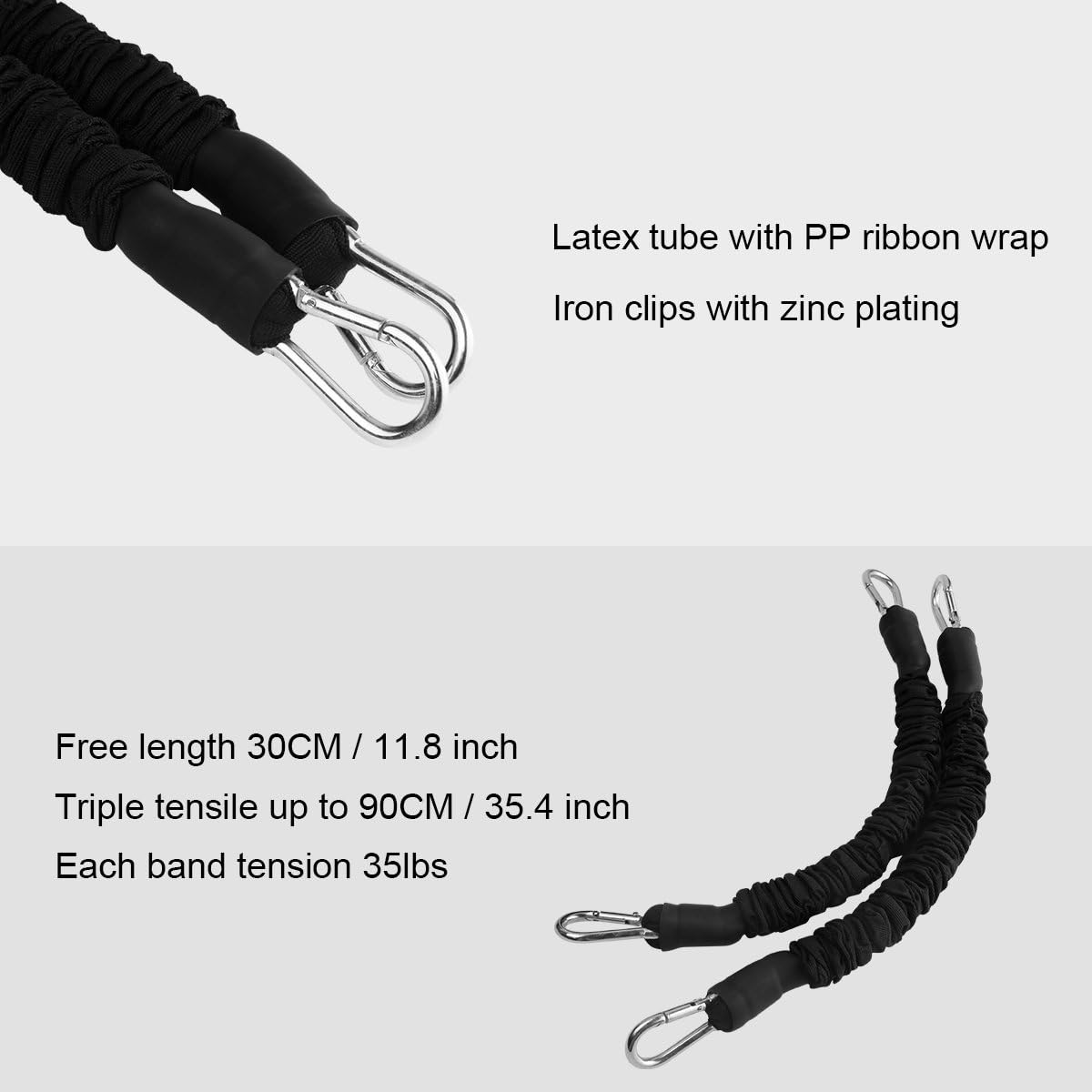 Strength Legs Resistance Bands with Ankle Straps Speed Agility Training for Running Taekwondo Skating Fitness Exercise