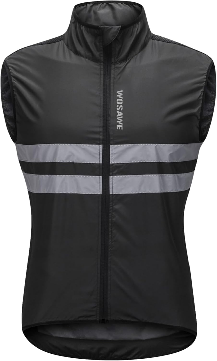 WOSAWE Men's High Visibility Cycling Wind Jacket Water Resistance Reflective Windbreaker