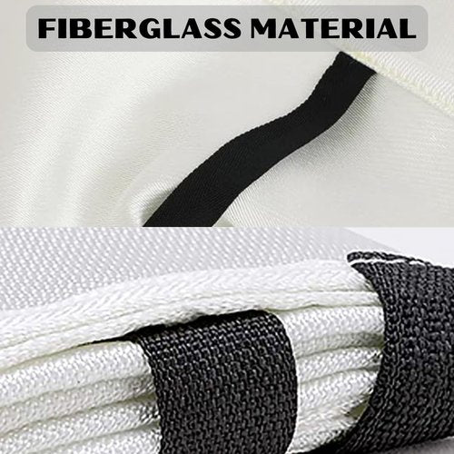 M&MBROTHERS Emergency Fire Blanket - Fire Suppression Safety Blanket for Kitchen, Car, Office, and Home - Compact and Easy to Use - Heat Resistant for Fire Safety