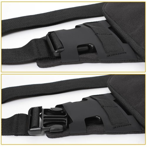 Xromes Gun Sling Bag, Concealed Carry Crossbody Pack CCW Sling Bag Durable EDC Shoulder Bag for Handgun with Holster