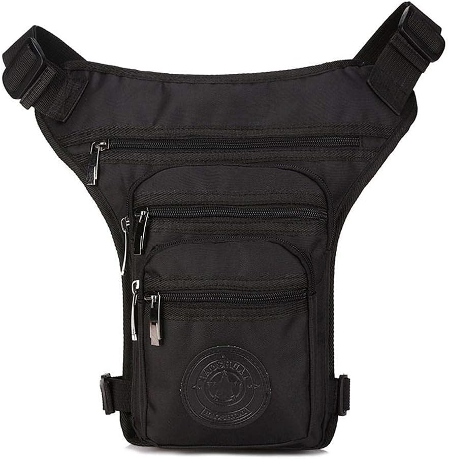 Nylon Drop Leg Bag Hiking Waist Pack for Men Women Tactical Motorcycle Bike Cycling Riding Travel Outdoor Sports Fanny Pouch