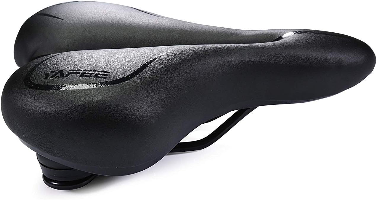UNISTRENGH Big Bum Bike Saddle Seats Cruiser Suspension Shock Absorbing Ball Extra Wide Silica Gel Padded Cushion Bicycle Cycling