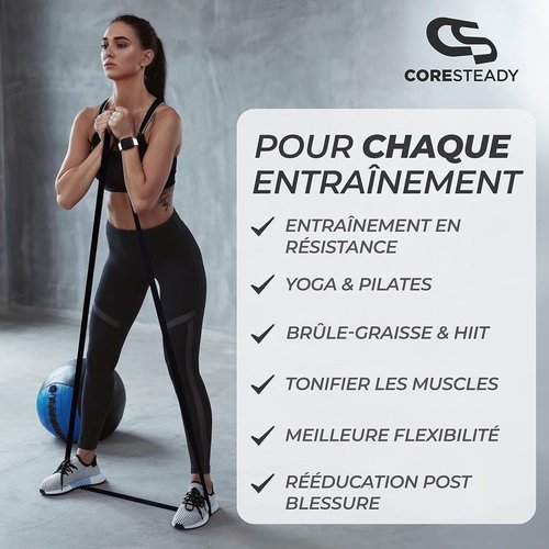 Coresteady Resistance Band, Pull Up Bands, Loop Workout Band for Yoga, and Lifting, Workout Bands for Men and Women