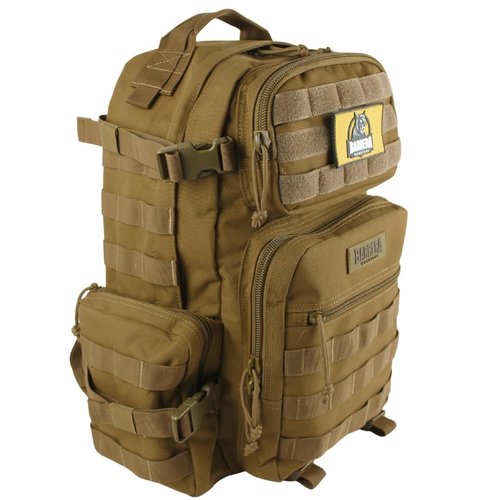 BARRERA warriors -Tactical Backpack 25l -Durable Backpack- Army bag- Tactical gear- Military backpack for men- MOLLE Assault Rucksack with Bottle Holder, Water-Resistant Daypack. (COYOTE BROWN 25L)