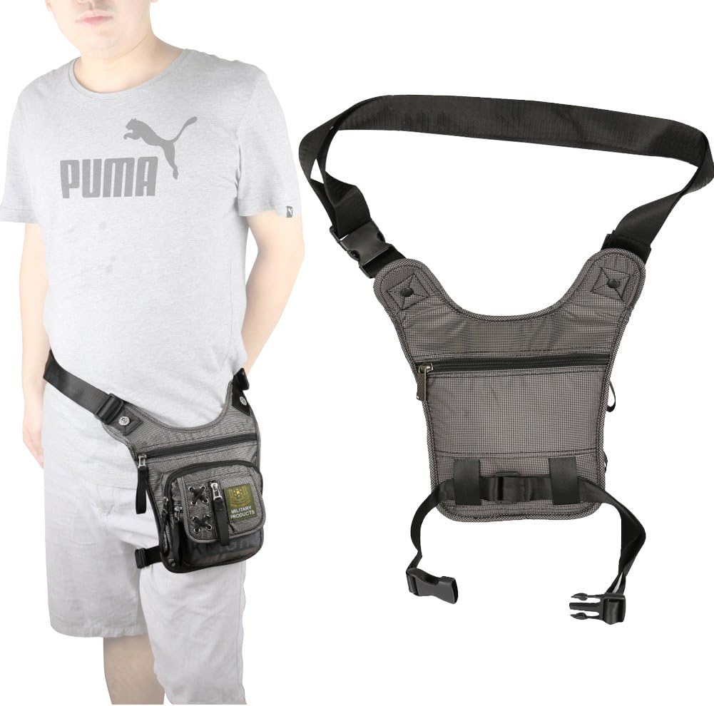 Thigh Bag, Leg Bag, Vanlison Tactical Fanny Pack Hiking Bag Leg Pouch