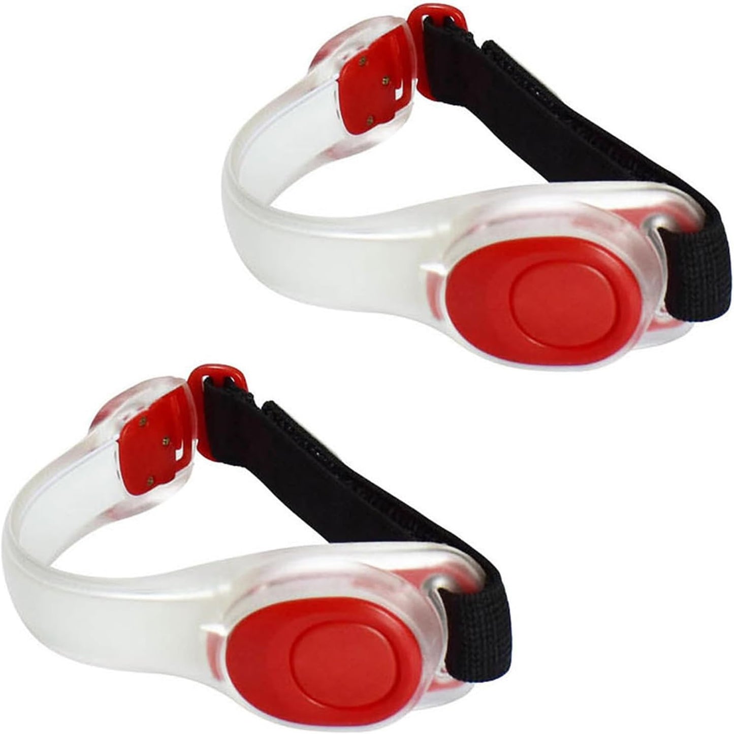 Premium LED Light Up Armband, Reflective Adjustable Wearable Silicone Running Belt Strap/Waterproof Glow in The Dark for Running Jogging Walking Cycling Concert Camping Outdoor Sports