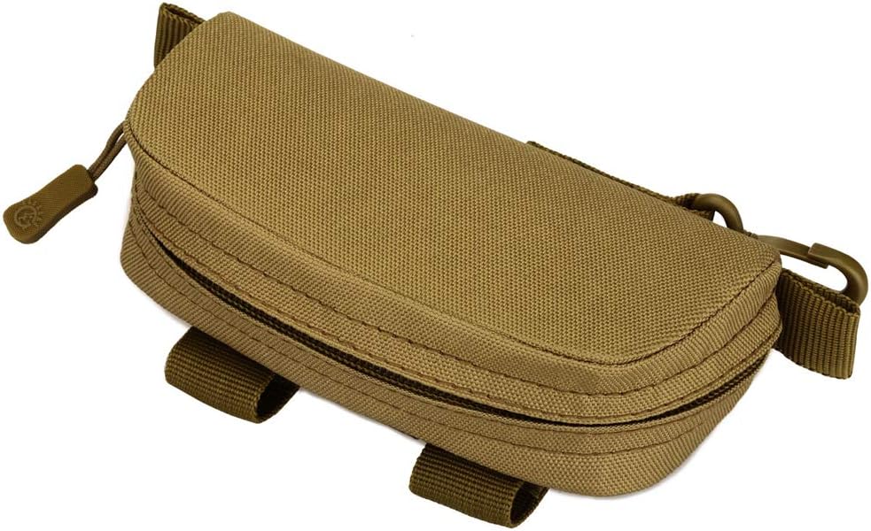 Tactical Molle Sunglasses Case Portable Anti-Shock Clamshell Carry Eyeglasses Hard Case Outdoor Hunting Goggle Mag Pouch