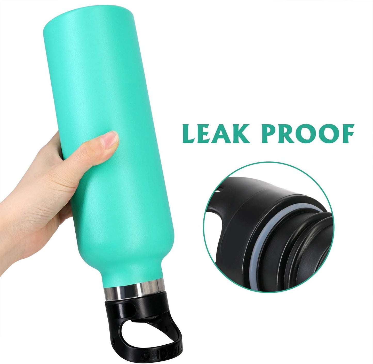 Straw Lid for Hydro Flask Standard Mouth - Multi-Compatible with Simple Modern Ascent Lid for 1.91" Mouth 18 oz, 21 oz, 24 oz Insulated Water Bottle Flip Top