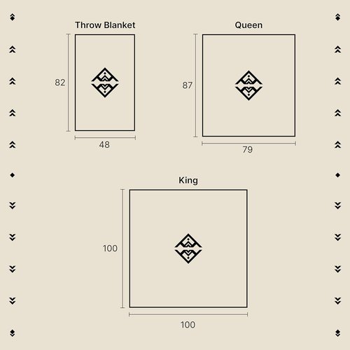 Inca Aztec Throw, Queen, King Blanket | Southwest Indian Navajo Boho Style | Native Cover for Camping, Bedding, Couch, Vanlife | Faux Alpaca, Lightweight, Hypoallergenic (Obsidian Black, Throw)