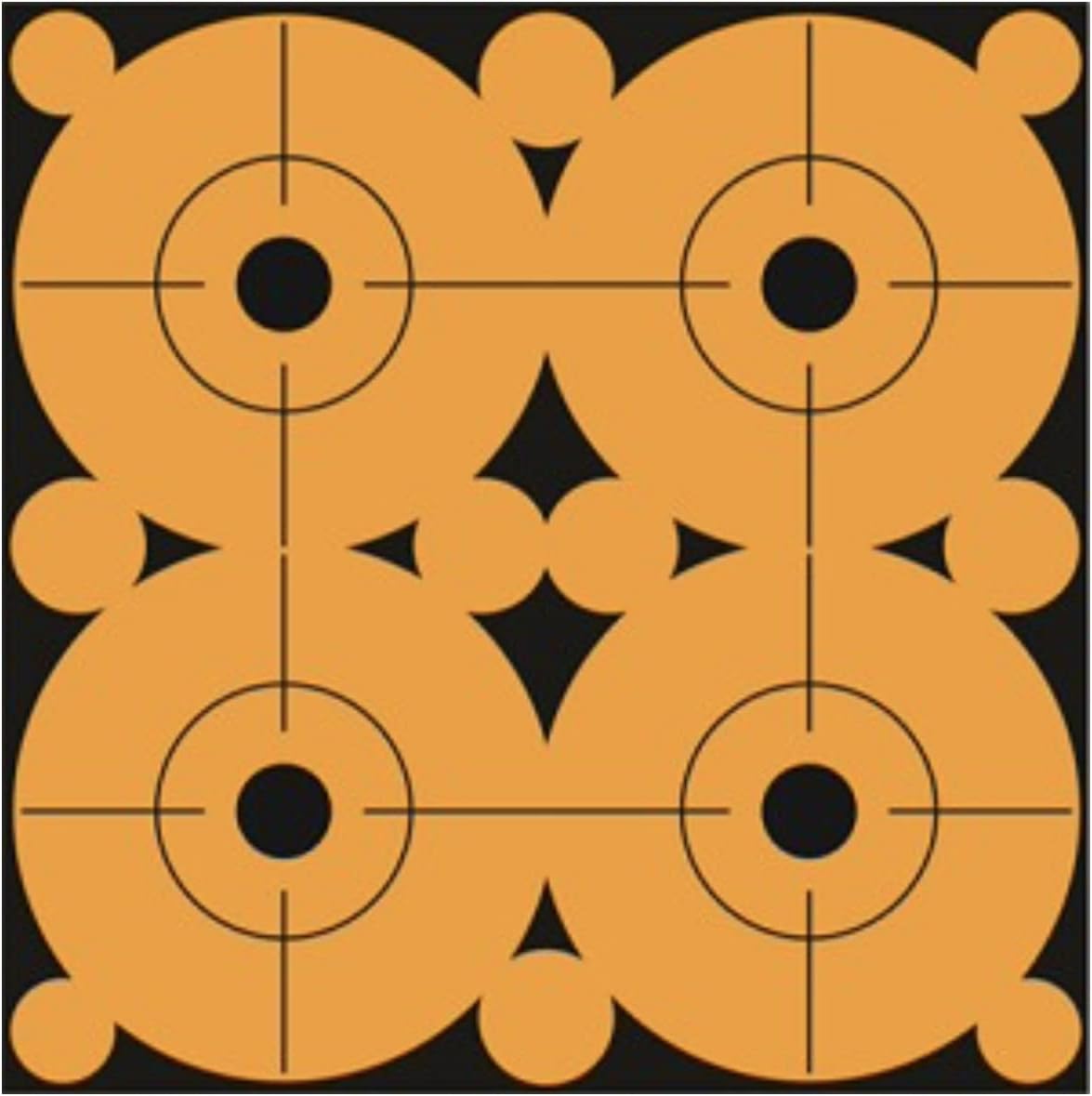 Pro-Shot Peel & Stick Shooting Targets: High-Visibility Bullseye & Orange Target Dots for Range Practice – Multiple Sizes & Pack Options