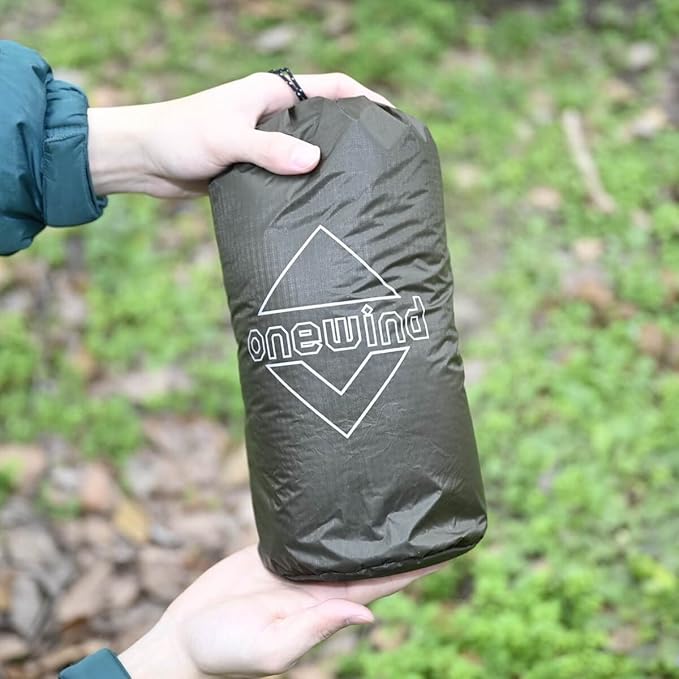 onewind Dry Bag Stuff Sack for Camping Hammock Ridgeline Sack Overhead Organizer Clip On Peak Storage Hammock Gear Sling, Lightweight Storage Hammock Organizer for Small Camping Gear