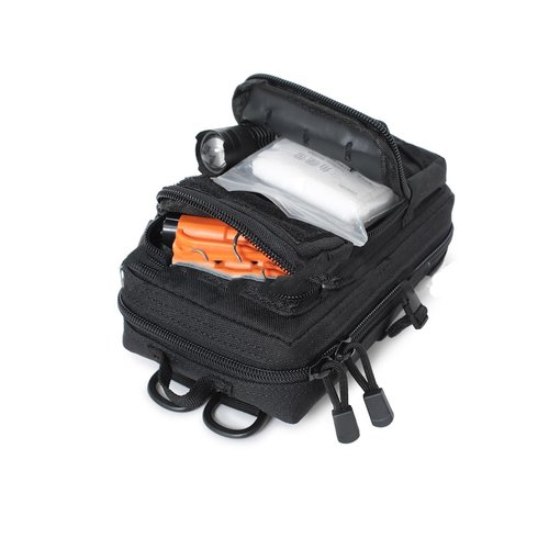 HOUSON Tactical EDC Bag, Waist Bag Molle Belt Bag Molle Multifunctional Bag Cell Phone Bag for Camping Hiking Cycling