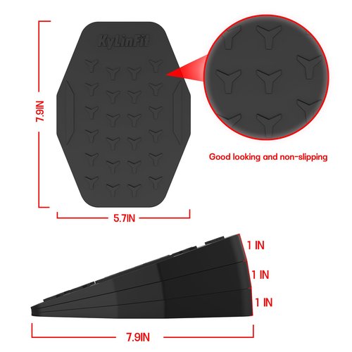 Squat Wedge Block 6PCS Set Adjustable Non-slip Squat Ramp - Calf Stretcher Slant Board - yoga blocks,For Heel Elevated Squat,Weight Lifting,Calf Stretcher, Deadlift Squat,Improve Mobility, Balance, and Strength,Non-Slip, Versatile Trainer Aid