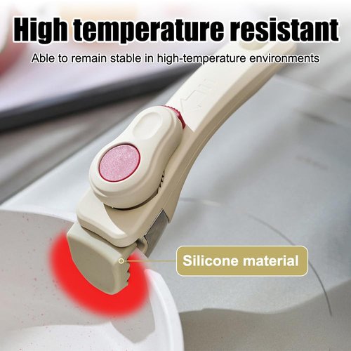 MiOYOOW Removable Pan Handle, Anti-Scald Detachable Pot Handle Anti-Slip Replacement Cookware Handles with Hanging Hole for Home Kitchen Camping Picnic